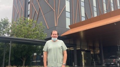 Auckland businessman Peter Goodburn outside his hotel in Sydney. (Photo / Supplied)