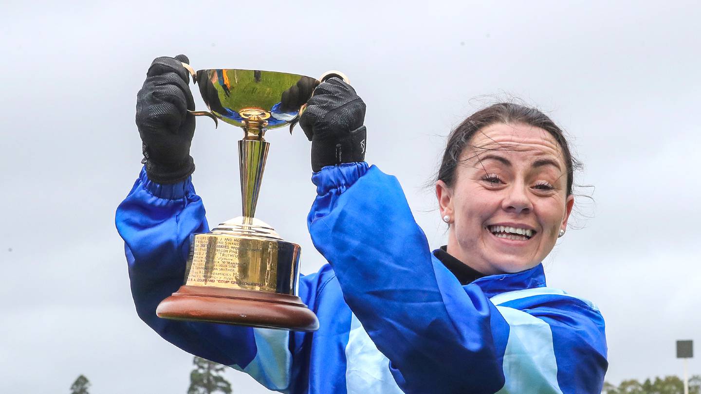Jockey Samantha Wynne is grateful for small mercies after a race crash killed friend Megan Taylor. Photo / Supplied