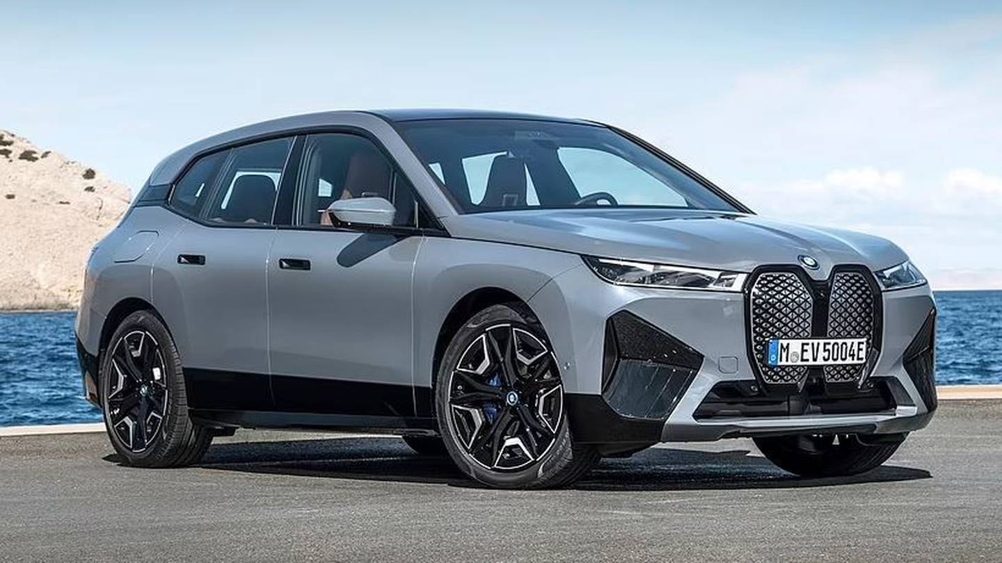 The electric BMW iX, which had five people on board including an 18-month-old toddler, swerved out of its lane at a bend in the road in the southwestern town of Reutlingen on Monday, brushing an oncoming Citroen. Photo/ File image of the BMW iX series