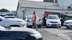 A man allegedly selling fake parking on Neilson St in Penrose to people attending the Foo Fighters concert at Mt Smart Go Media stadium.