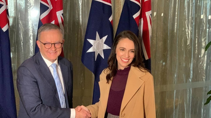 Australian Prime Minister Anthony Albanese and Prime Minister Jacinda Ardern met in Sydney. Photo / Thomas Coughlan