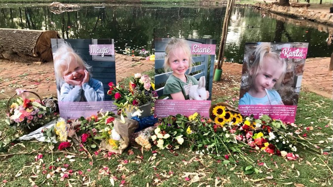 A tribute to the girls in Pretoria, South Africa by their wider family. (Photo / Supplied Fawkes Family)