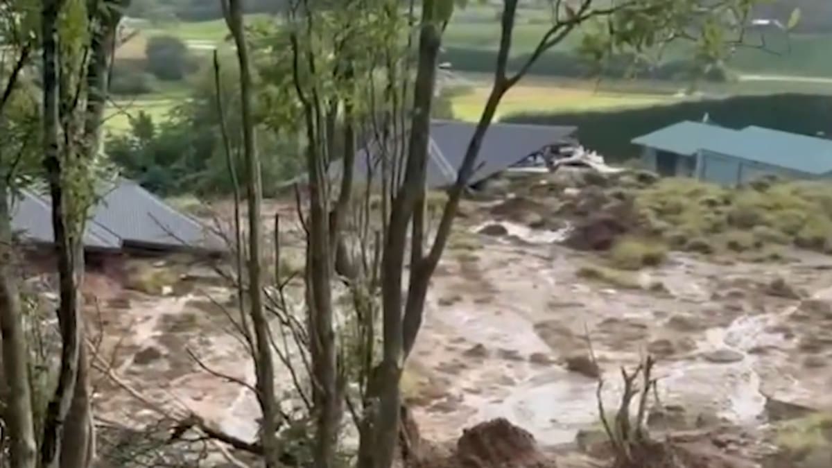 New footage reveals extent of destruction in Pāpāmoa landslide that killed two