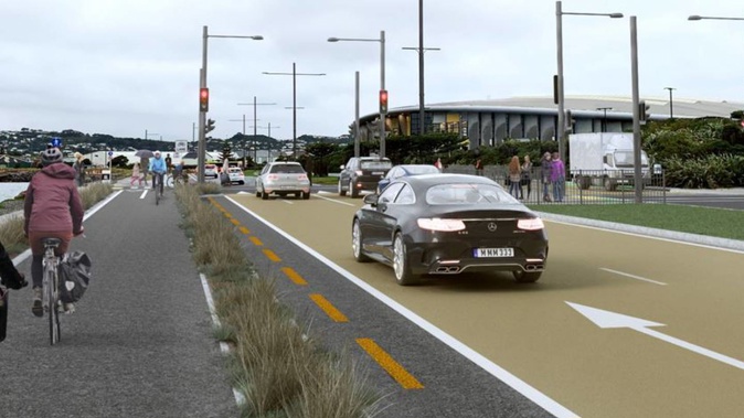 An artist's impression of the crossing during its early design phase. (Image / LGWM)