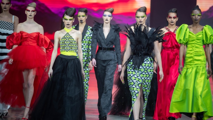The Jacqueline Anne runway show on the first day of Kahuria - New Zealand Fashion Week, 2023. Photo / Michael Craig