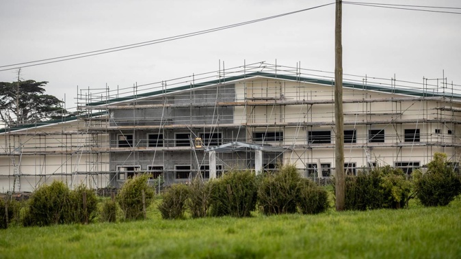 Meditation centre: a vast new building where construction is almost finished. Photo / Michael Craig