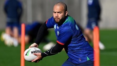 Jazz Tevaga at one of his last Warriors trainings. Photo / Photosport