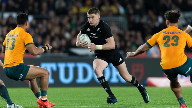 Jordie Barrett shone in the midfield against the Wallabies. Photo / photosport.nz