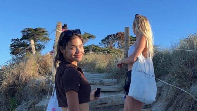 British tennis star Emma Raducanu still found time to promote New Zealand. Photo / Supplied