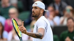 Nick Kyrgios holds no regrets about spitting towards the crowd at Wimbledon. (Photo / Getty)