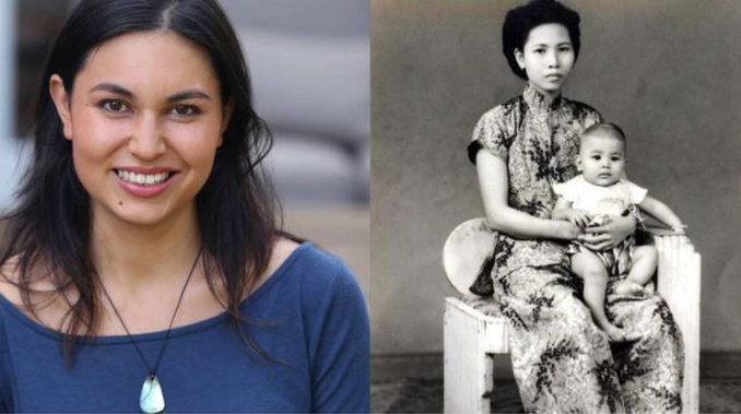Nadia Lim (right) and Nadia's grandmother and father (right). (Photo / Doug Sherring / Nadia Lim)