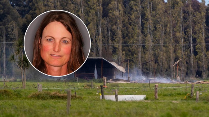Maya Moore has been charged with lighting the fire. Inset / NZ Police