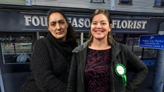 Four Seasons Florist in Newtown, Wellington, with Laura Newcombe (left) and Julie Anne Genter. Photo / Google Maps"