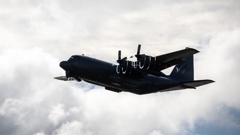 A C-130 Hercules took off from Auckland Whenuapai Airbase heading to New Caledonia to rescue stranded Kiwis.