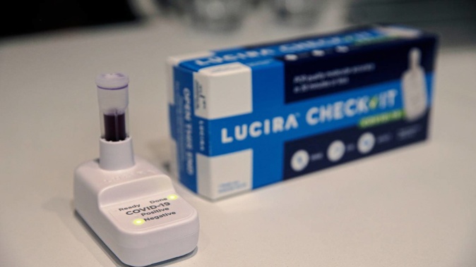The new Lucira test was nearly as accurate as a PCR test but could be self-administered and returned a result in 30 minutes. Photo / Alex Burton