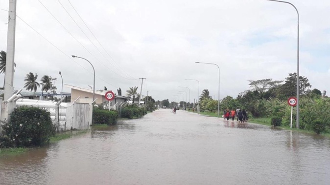 Flash flood warnings are in place for parts of Fiji due to a tropical cyclone. Photo / Fiji Roads Authority