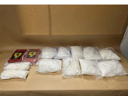 More than 23kg of drugs were found in unaccompanied bags at Auckland Airport. Photo / NZ Customs