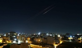 Missiles fired from Iran toward Israel in retaliation for US-Israeli attacks are seen in the skies over Hebron, West Bank on March 18, 2026. Photo / Getty Images