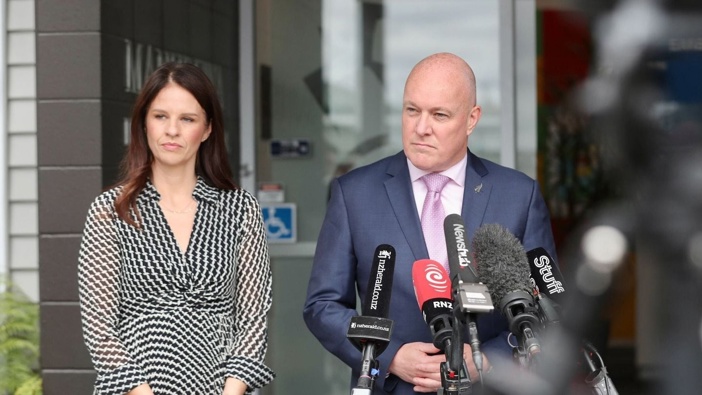 Prime Minister Christopher Luxon and Education Minister Erica Stanford. Photo / Jason Dorday