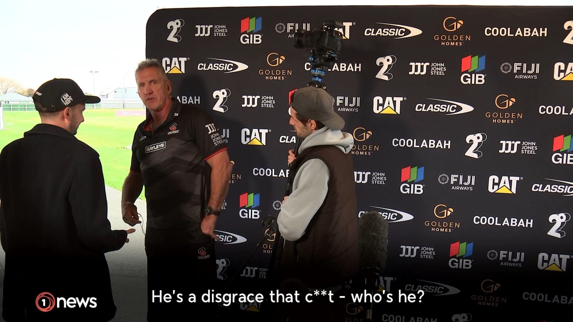 Crusaders coach Rob Penney. Screengrab / 1News