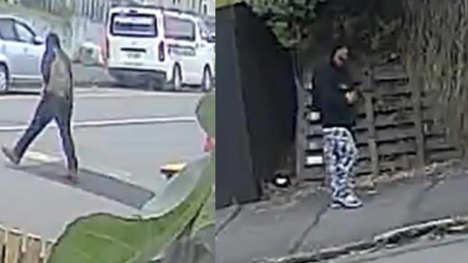 Wellington Police are asking for the public's help to identify two people after an unknown man was found in a woman's home. Photo / Supplied
