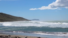 People have been warned not to swim at Akitio Beach due to poor water quality. Photo / NZME