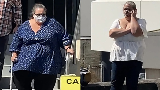 Tammy Marie McCarthy (left) and Ellen Beryl Warren both managed to avoid a jail sentence for the 13-month theft when they were sentenced in the Hamilton District Court. Photos / Belinda Feek