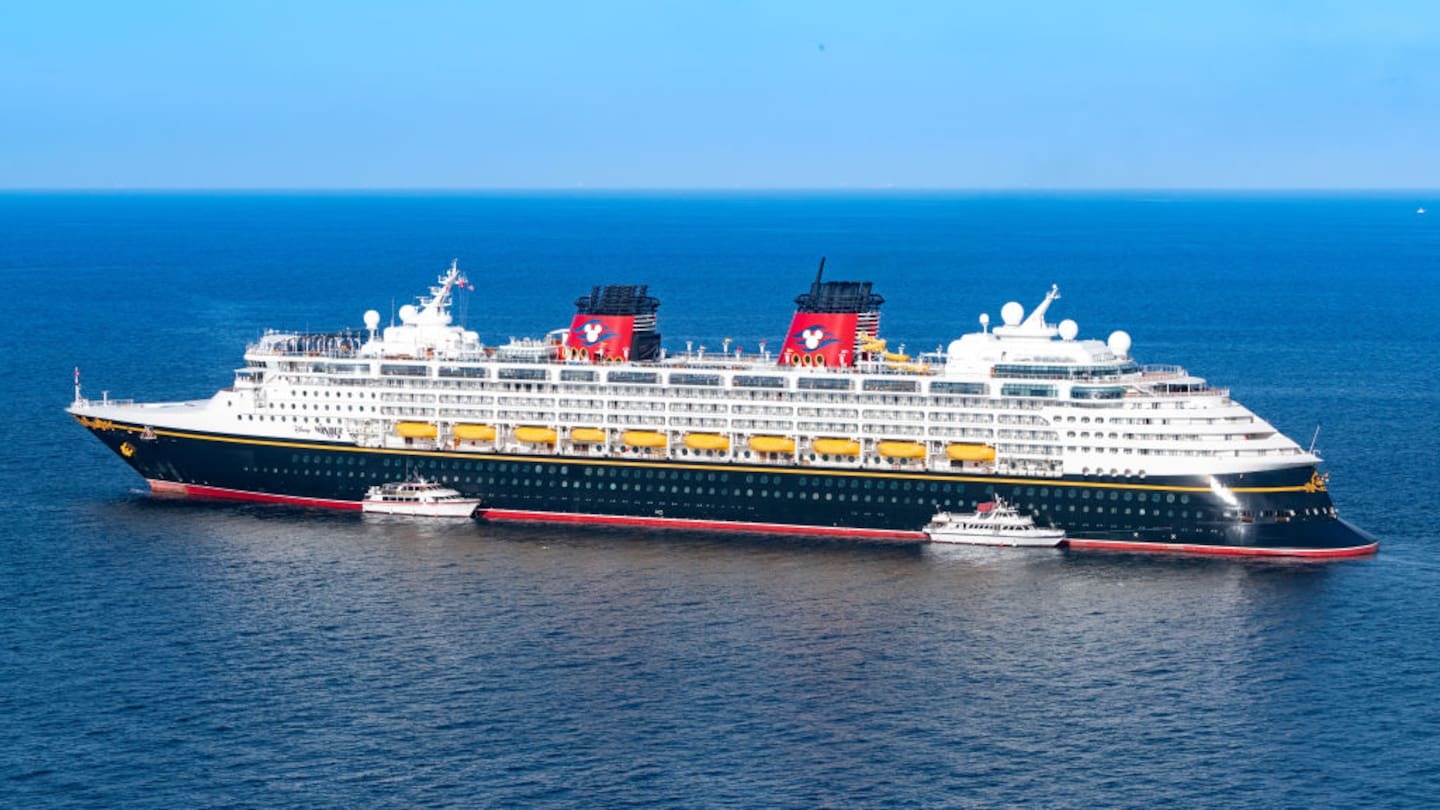 A Melbourne pensioner has gone overboard of the Disney Wonder, delaying its arrival into Auckland. Photo / AaronP, Bauer-Griffin,GC Images