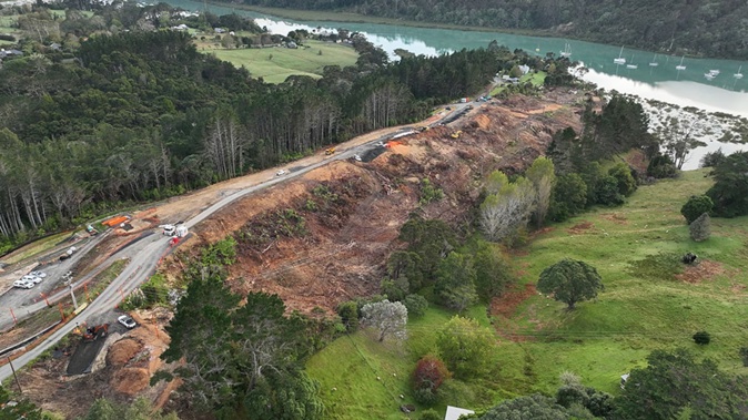 Work started on Penlink last December and is due for completion in 2026. Photo / Waka Kotahi