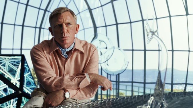 Daniel Craig stars as Detective Benoit Blanc in the Knives Out franchise. Photo / Netflix