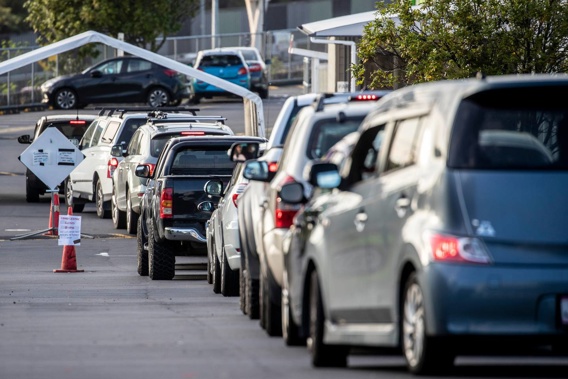 Rapid antigen tests have been introduced as the primary test to be used at Auckland community testing sites amid high demand. (Photo / Michael Craig)
