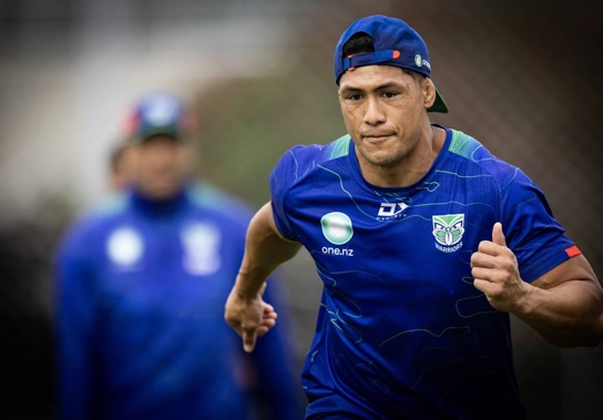 Roger Tuivasa-Sheck New Zealand Warriors NRL squad training. New Zealand Herald photograph by Jason Oxenham.