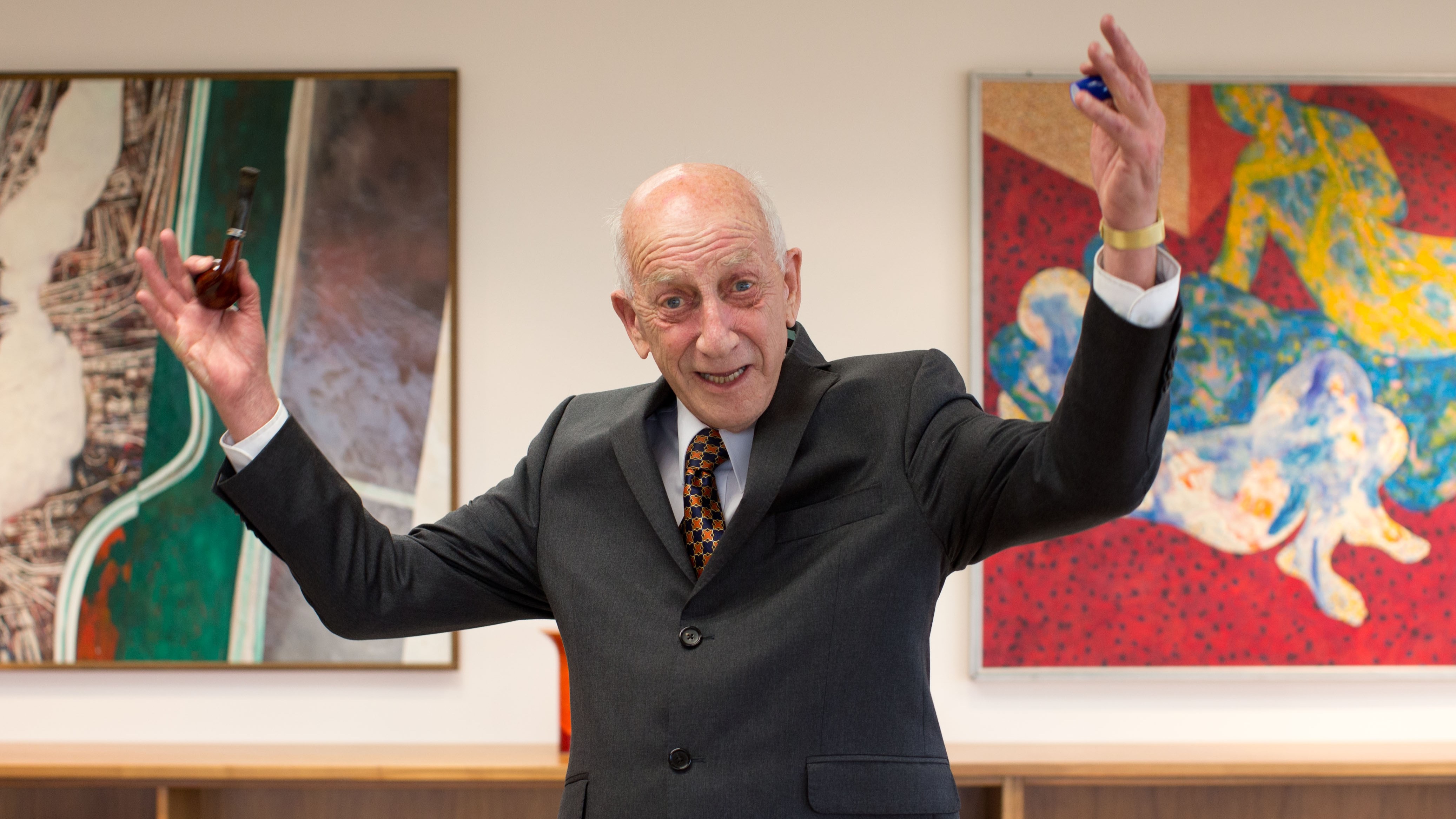 Sir Bob Jones in his Auckland office in 2014. Photo / Richard Robinson