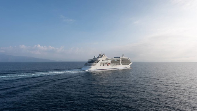 The Silver Muse cruise vessel is one of three cruise ships set to dock on the same day at Napier Port. Photo / Supplied