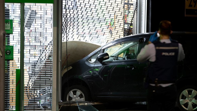 The Mt Eden Liquorland was hit by ram raiders two nights in a row. Photo / Hayden Woodward