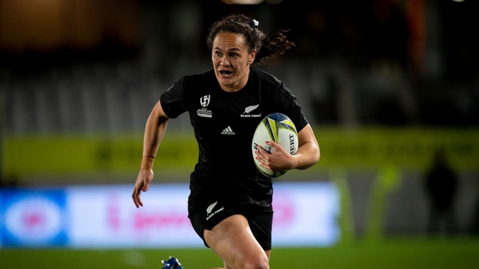 Black Ferns winger Portia Woodman-Wickliffe was part of the World Cup-winning side in 2021. Photo / Dean Purcell