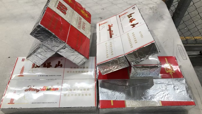 Some of the cartons of cigarettes Customs found as part of its investigation. Photo / Customs NZ