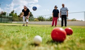 Petanque is one of the sports played in the Games. Photo / Getty