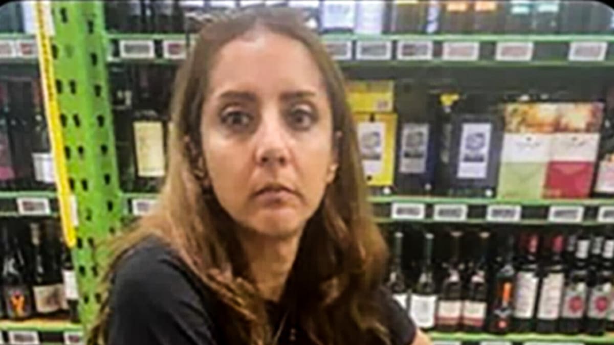 Former MP Golriz Ghahraman in an image purported to be from security footage.