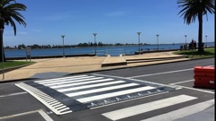 Gary Holmes has suggested Waiuku could install a rubber raised crossing like this one in Australia.