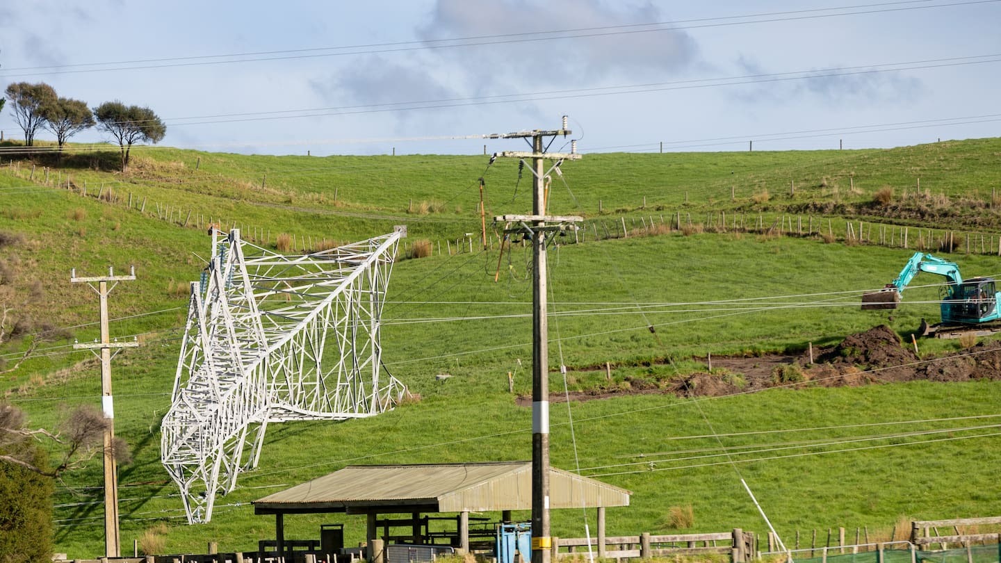 Most of the recommendations from the report into the collapse of the pylon that caused a massive power outage across Northland have been completed. Photo / Michael Craig