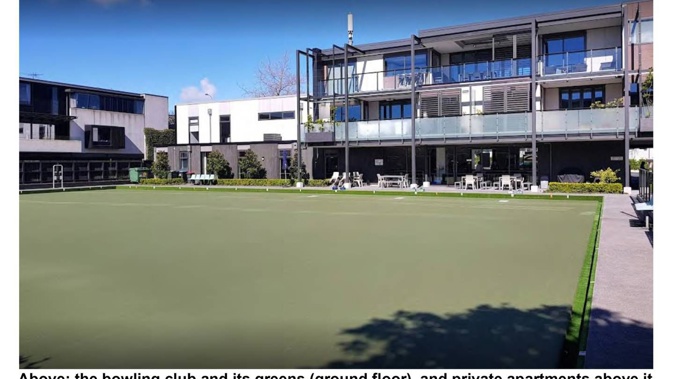 The Cavanaghs' apartment overlooks the greens of the Ponsonby Bowling Club. Photo / Auckland Council