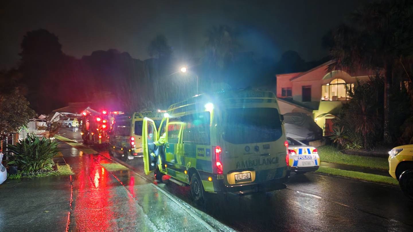 Auckland homes red-stickered, 5000 need review; more heavy rain to strike hard; Tauranga house collapses; train derails; Air NZ jet 'loses control' on landing