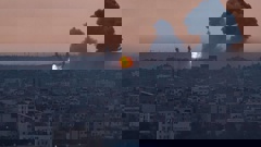 Smoke rises after the Israeli air strike in the Gaza Strip. Photo / AP