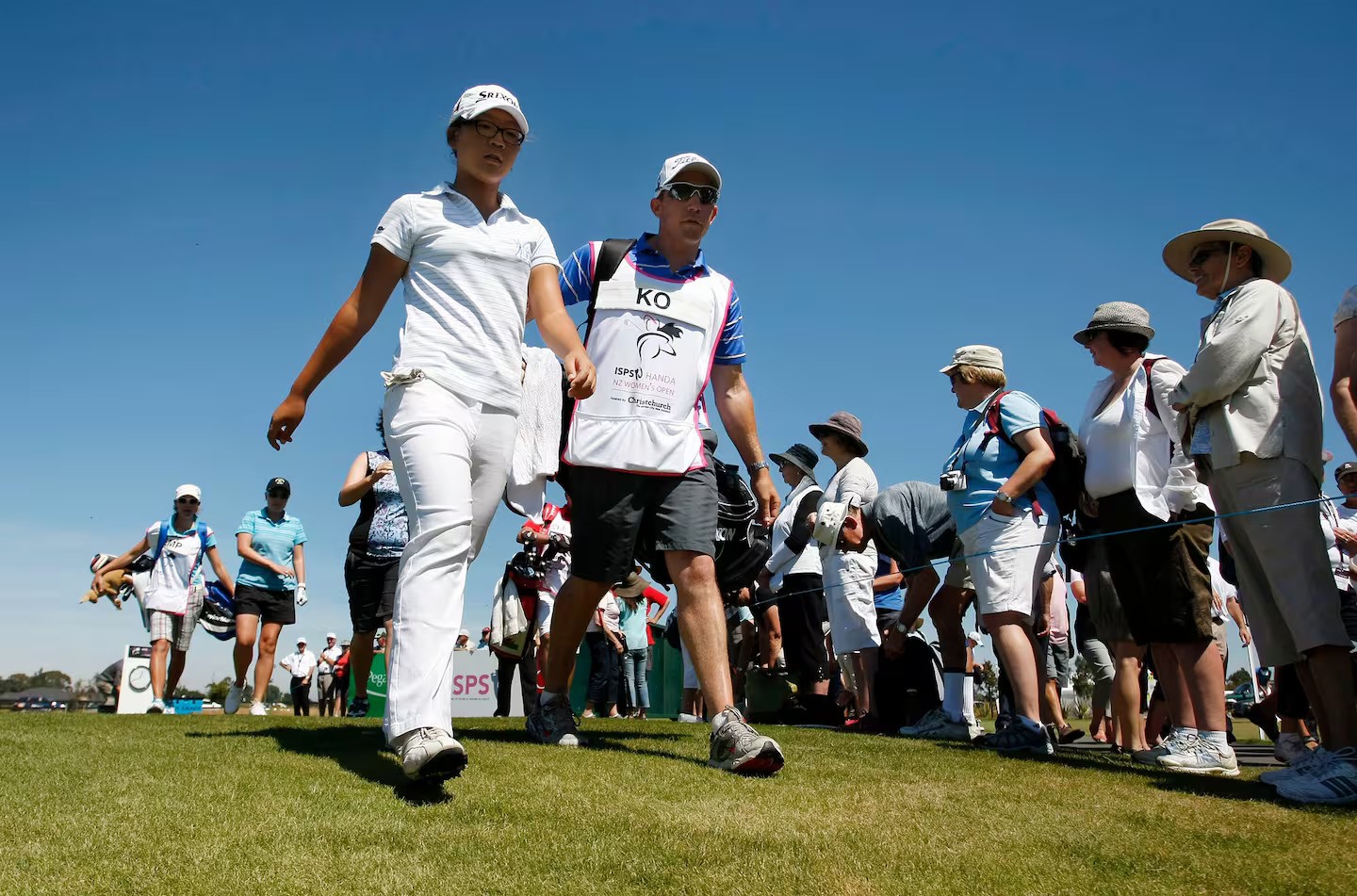 Guy Wilson and Lydia Ko were a familiar sight on golf courses for over 10 years. Photo / Photosport
