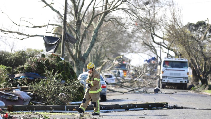 Parts of South Auckland are facing a massive clean up after yesterday's tornado. (Photo / Hayden Woodward)