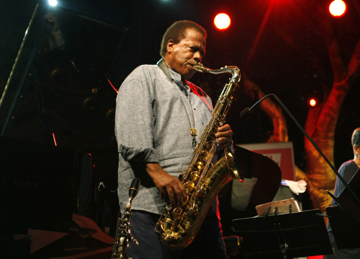Jazz saxophonist Wayne Shorter performs at the 5 Continents Jazz Festival in Marseille, southern France on July 23, 2013. Shorter, whose lyrical jazz compositions and pioneering saxophone playing sounded through more than half a century of American music and made him one of the most influential innovators in jazz, died in Los Angeles on Thursday, March 2, 2023. Photo / AP