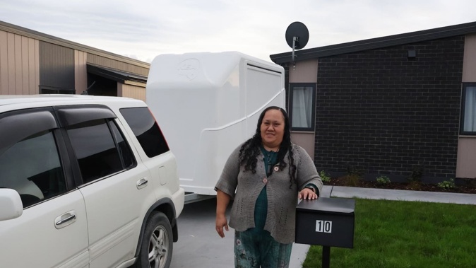 After more than two years of uncertainty and constant upheaval, Lucky Watkins finally has a permanent home in Tātau Tātau o Te Wairoa’s Te Rauā's residential development.