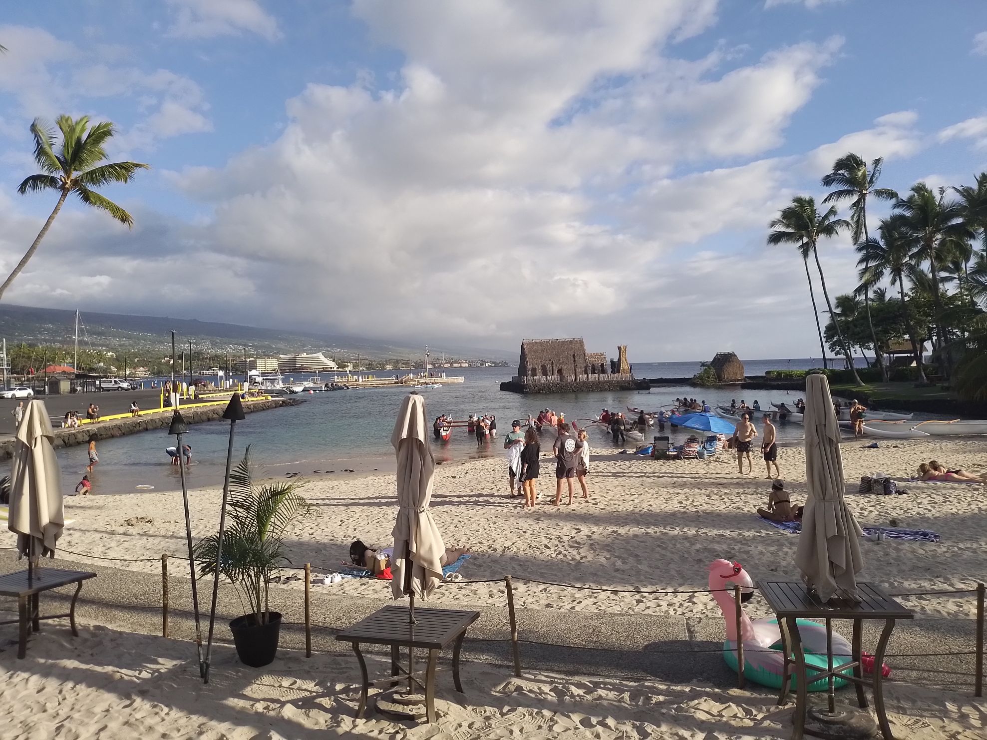 Beaching it in Kailua Kona. Photo / Mike Yardley
