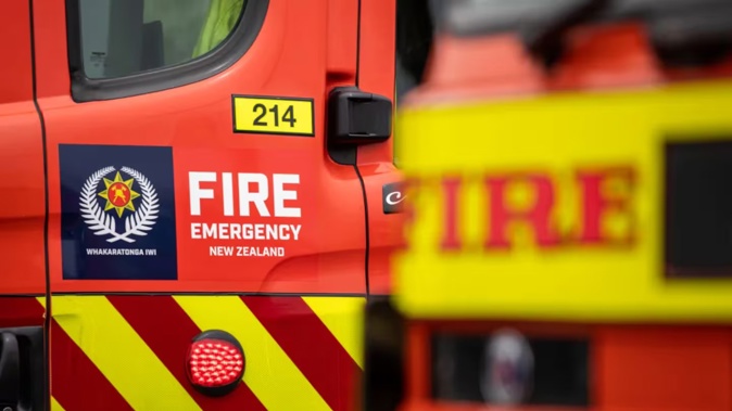 Emergency crews responded as an Air New Zealand plane touched down safely in Auckland. Photo / RNZ